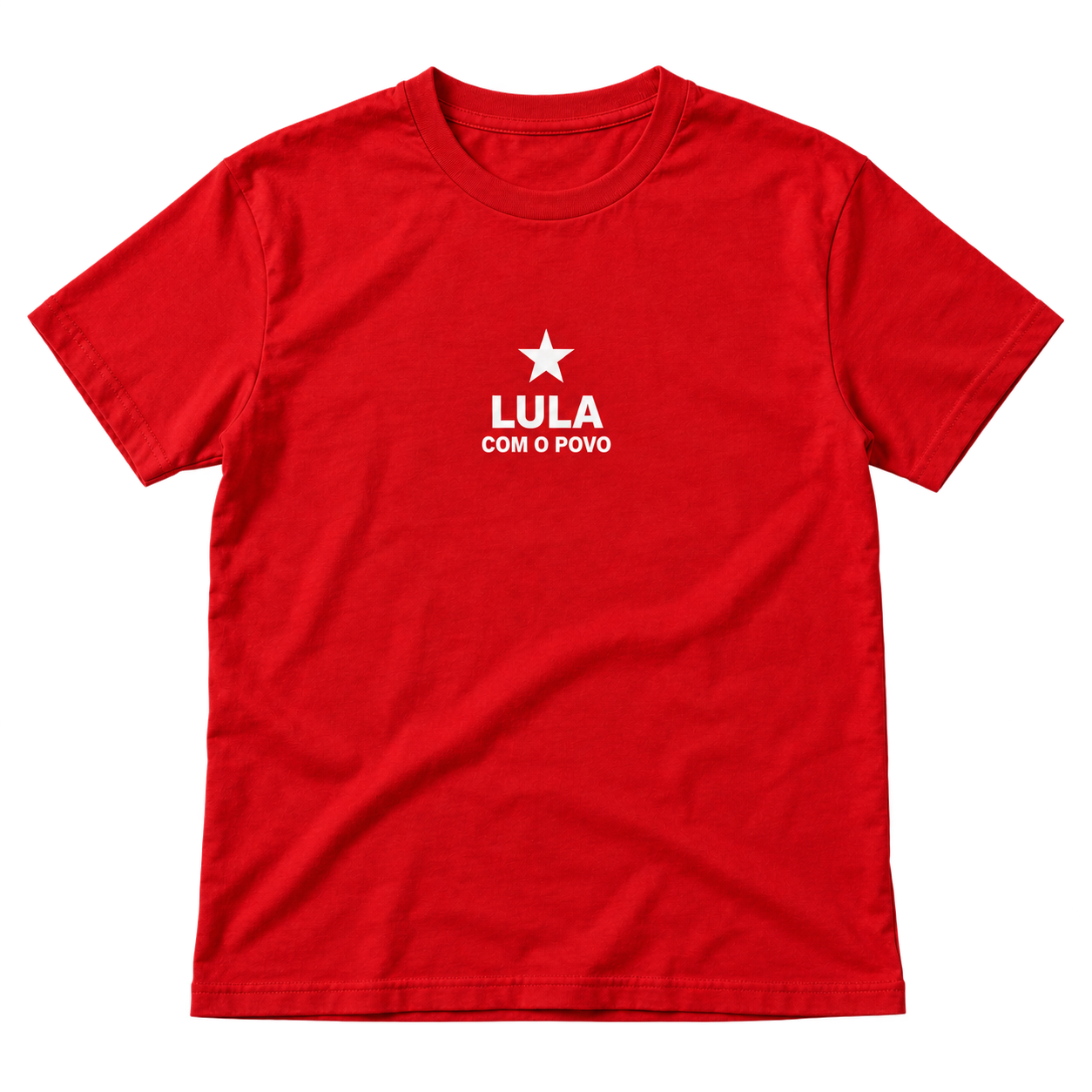 Camiseta vermelha Lula essencial
