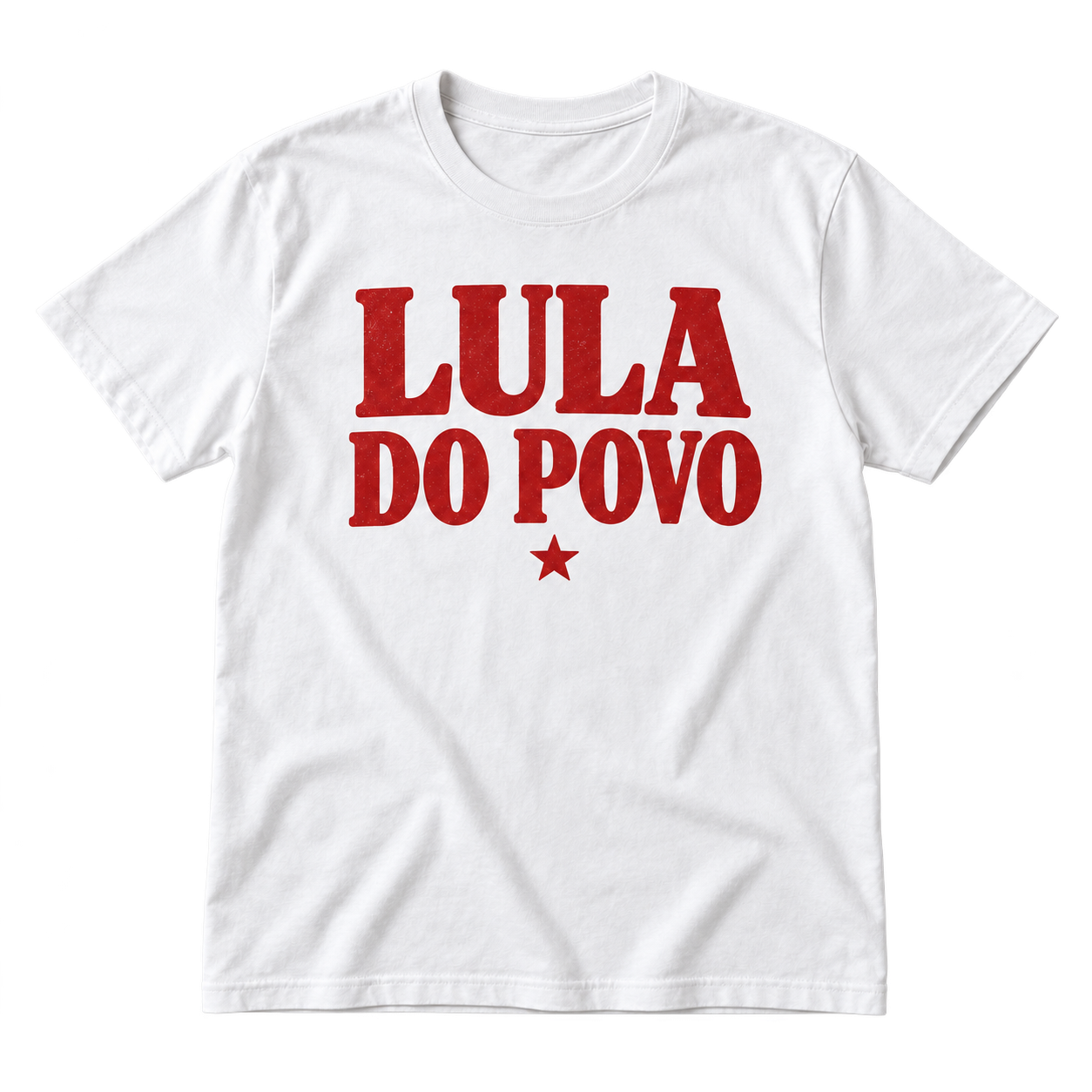 Camiseta branca Lula do povo